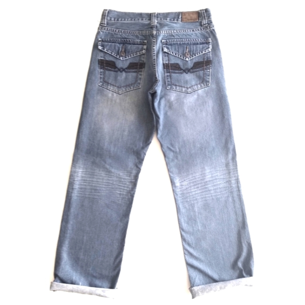 HIGH WAIST 90's EMBROIDERED STRAIGHT LEG BOYFRIEND JEAN